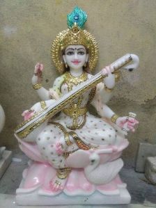 Marble Saraswati Statue