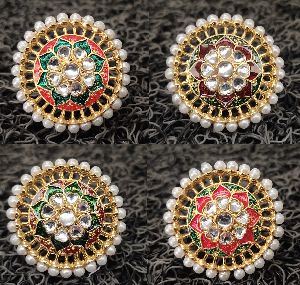 KUNDAN MOTI RING.