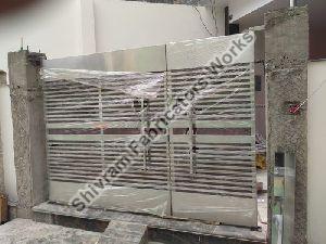 Silver Stainless Steel Gate