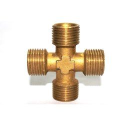 Brass Four Way Connector
