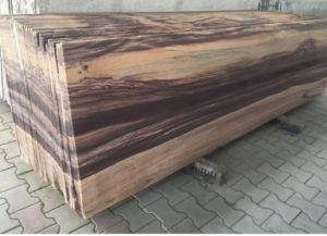 Teak Wood Granite Slab