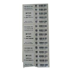 Printed Barcode Label