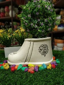 Shoe Shape Ceramic Flower Pot