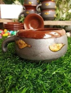 SR Black Ceramic Tea Mug