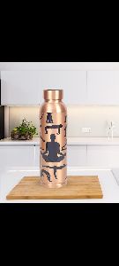 Copper Oreo Yoga Print Bottle