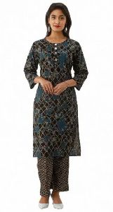 Navy Blue Kurti with Pant