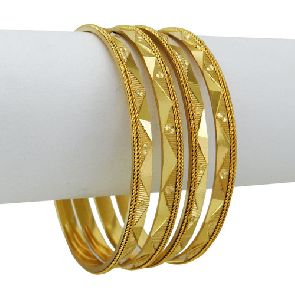 plain gold bangles