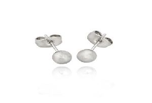 Silver Ball Stud Earring