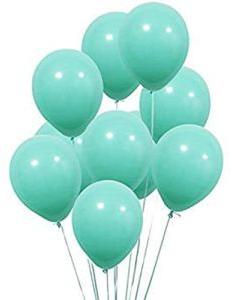 HIPPITY HOP 10 INCH MINT GREEN MACRON CANDY PASTEL PACK OF 100 FOR PARTY DECORATION