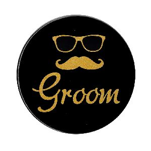 bachelorette party hippity hop decoration groom metal badge