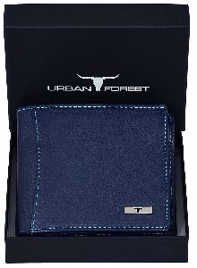 NEW Urban Forest Oliver Blue RFID Blocking Leather Wallet for Men Pack