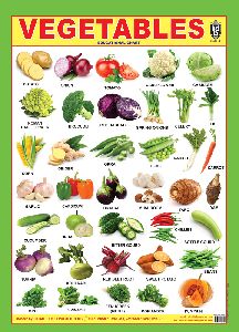 Vegetables 3d Embossed Chart