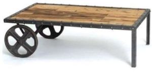 Wooden Iron Coffee Table