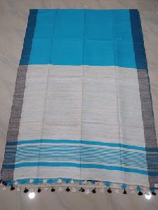 Raw Silk Ghicha Anchal Sari