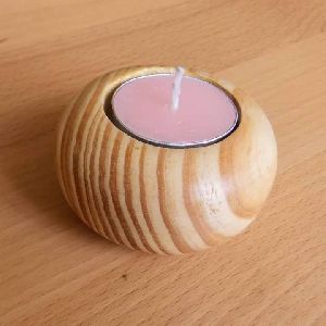 Wooden candle.