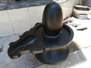 Big Size Black Narmadeshwar Shivling With Base