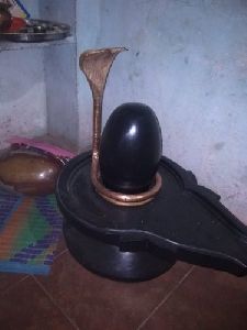 Black Narmada Stone Shiva Lingam