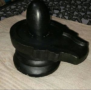 Black Natural Angora Narmadeshwar Shivling