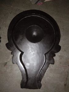 Black Stone Shivling Yoni Base