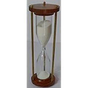 30 Minute Vintage Wood and Brass Sand Timer