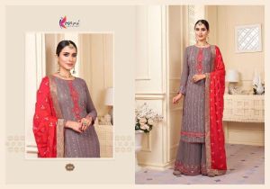 Karwa Designer Shararas Suit