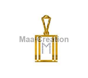 18Ct Yellow Gold A to Z Alphabet Pendant