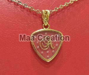 18ct Yellow Gold and Diamond Heart Shape Pendant
