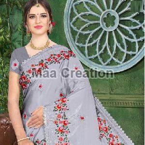 Arti Silk Embroidered Saree