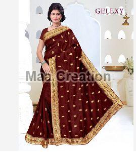 Gelexy Silk Embroidered Saree