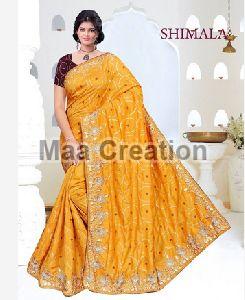 Simla Silk Embroidered Saree