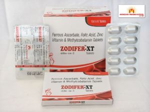 Ferrous Ascorbate Folic Acid Zinc Methylcobalamin Vitamin D3 Tablets