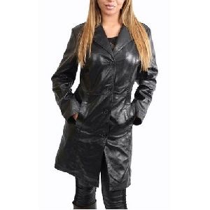 Leather Ladies Coat