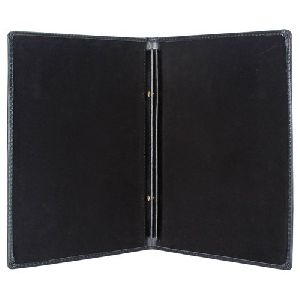 leather menu card holder