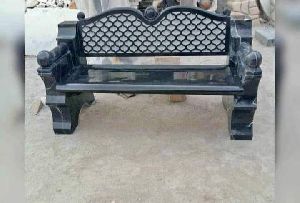 Black Marble Bench