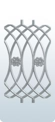 22 X12 Inch Continuity Railing Decorative CI Casting