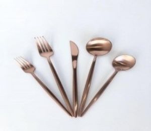 Cyrus Brass Finish Contemporary Cutlery