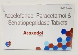 Aceclofenac 100mg + Paracetamol 325mg + Serratipeptidase 15mg Tablets