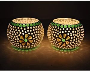 Mosaic Candle Votive Holder