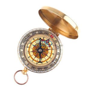 Copper dial compass