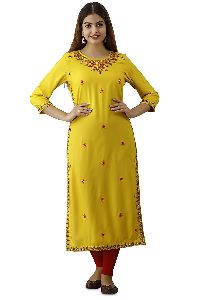 Yellow Fashion Depth Simran Sharma Kurtis