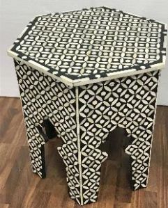 bone Side Table hexagon