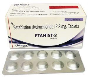 Betahistine Dihydrochloride 8mg Tablet