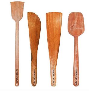 Neem Wood Eco-Friendly Set of 4 Cooking Ladles