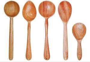 Neem Wood Eco-Friendly Set of 5 Cooking & Serving Ladles