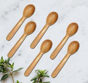 Neem Wood Natural Eco-Friendly Set of 6 100% Baby Spoon