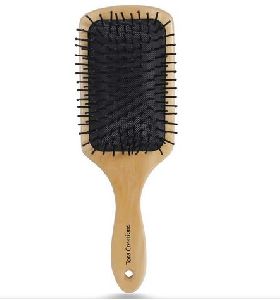 Wooden Perfect Styling With Nylon Bristles Square Hair Brush