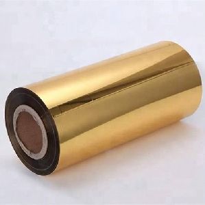 Golden polyester film