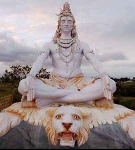 Marble Colored Shiva Statue