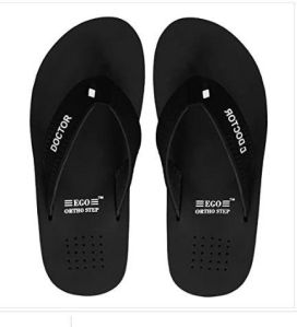 Black Doctor Ortho Step Ladies Slippers