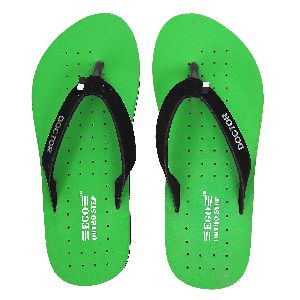 Green Flat Ladies Slippers